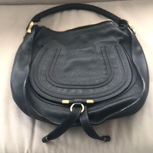 Authentic Chloe Marcie black satchel